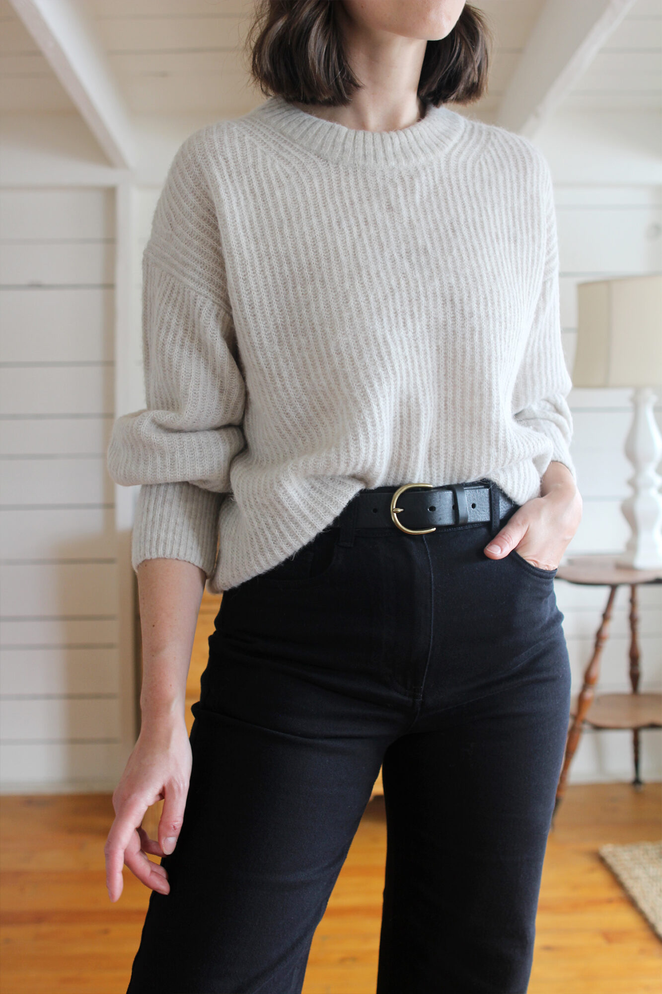 Fashion Look Featuring DKNY Shapewear and Madewell Cropped Jeans by  kateogata - ShopStyle