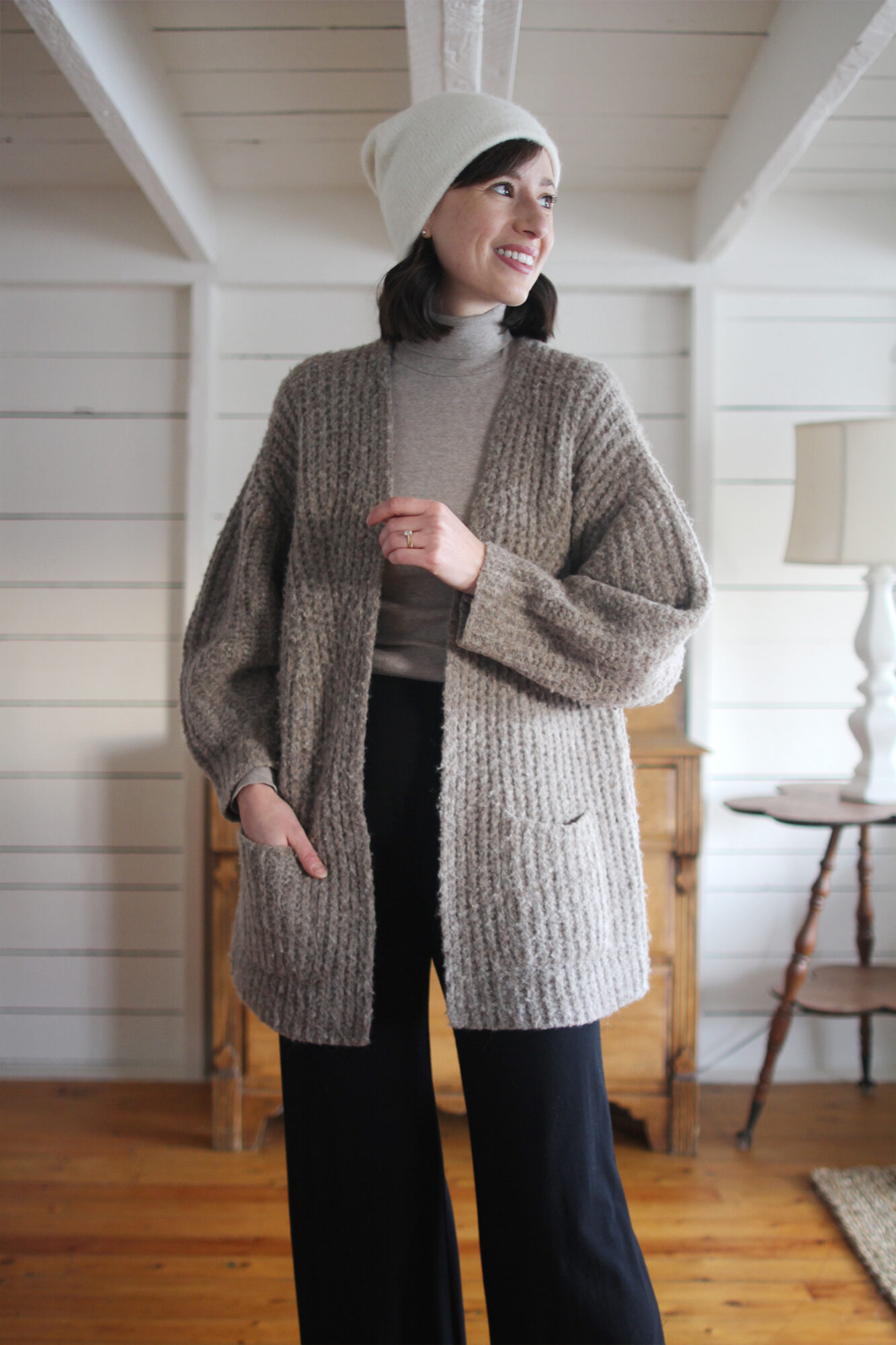 Bare Knitwear Marine Cardigan - Taupe