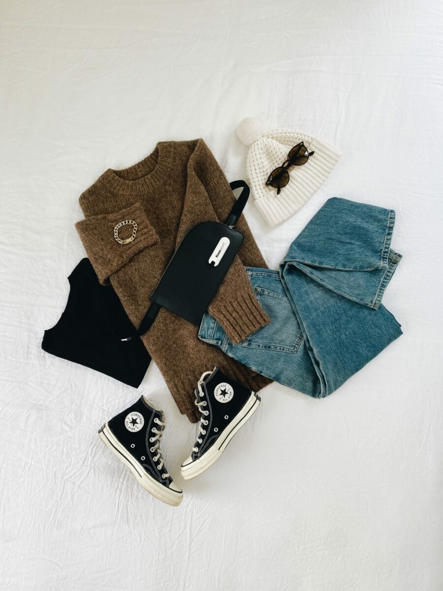 1 SWEATER - 3 WAYS - IN FLAT LAYS