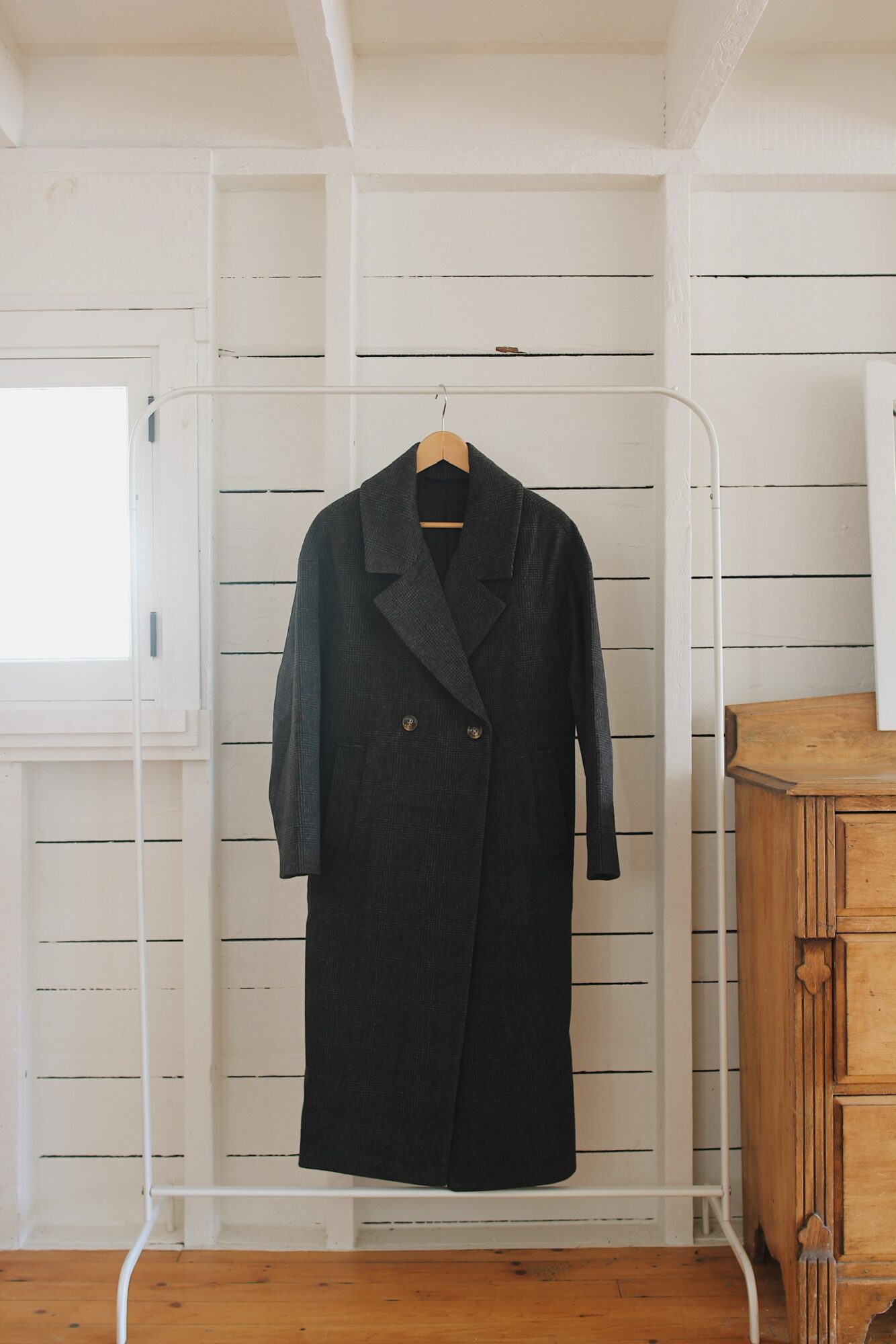 Style Bee - London Coat by The Curated in Charcoal on Hanger