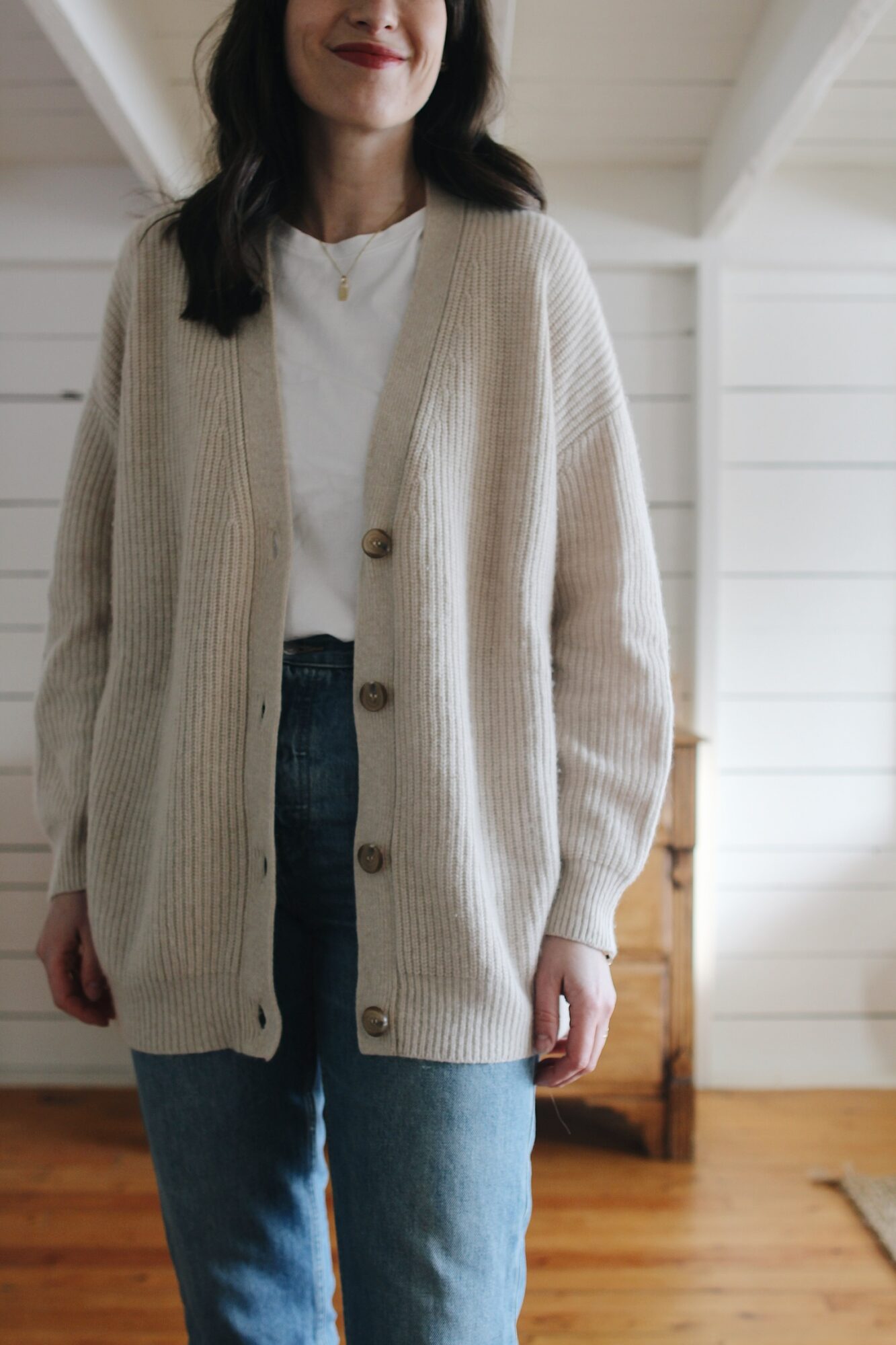 Plus Cocoon Oversized Rib Knit Cardigan