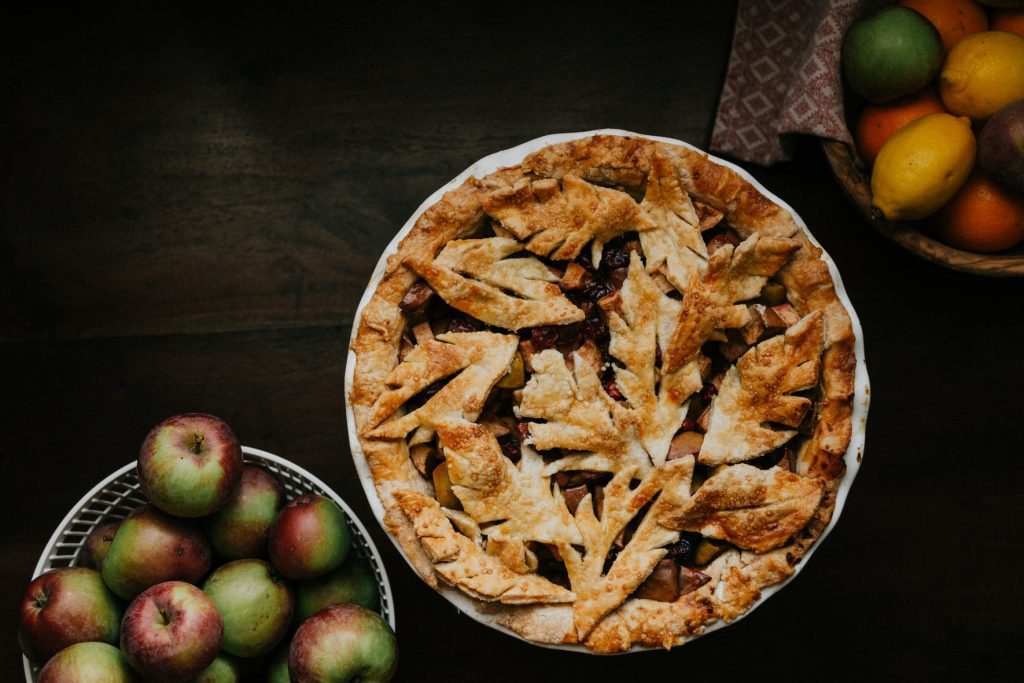 Cranberry apple pie cobbler