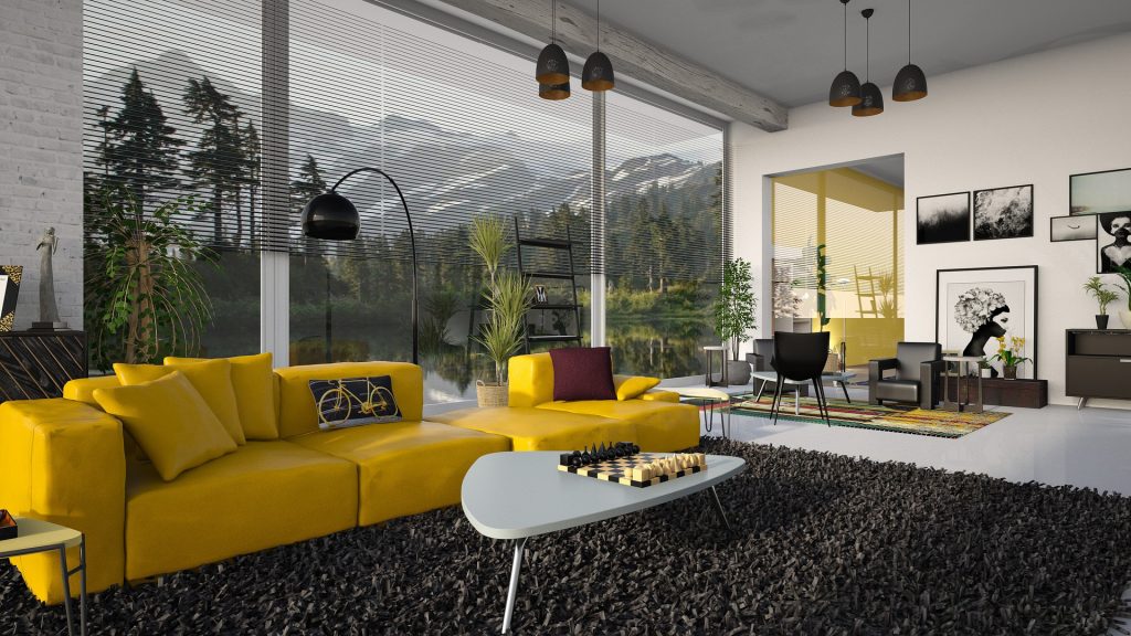 living-room-with-yellow-sofas