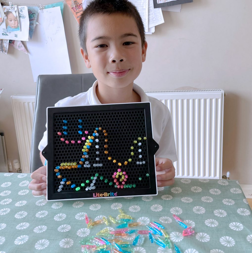 be6404fb lite brite m rollercoaster creation