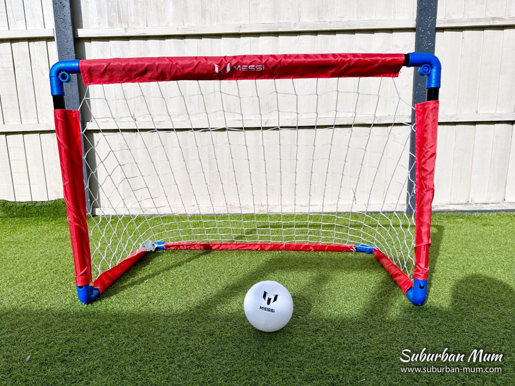 deca messi foldable football goal setup