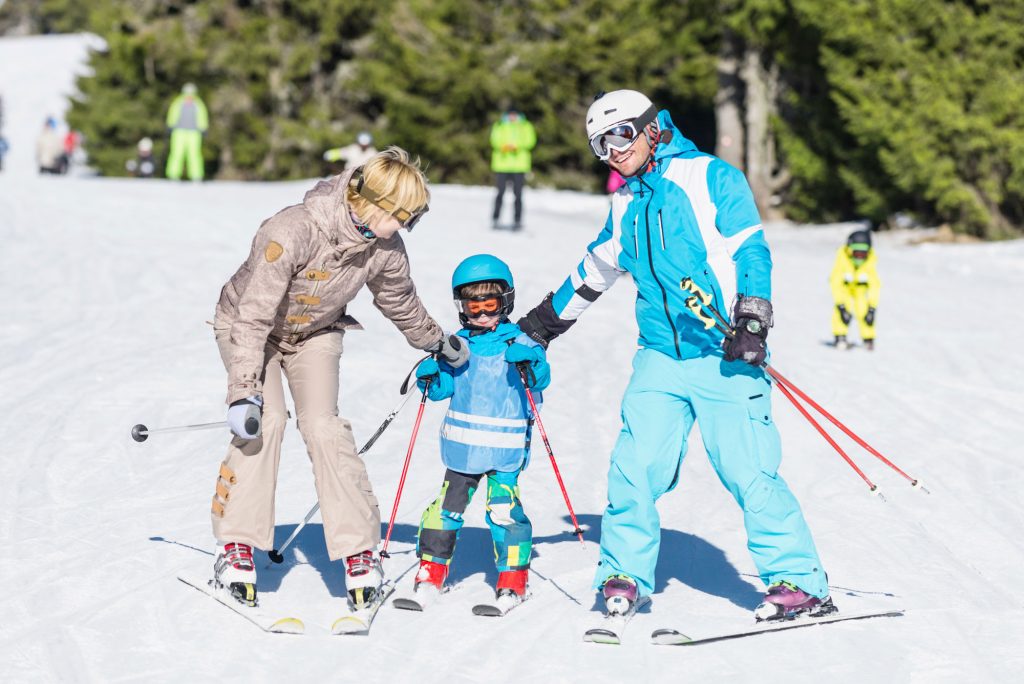 family skiing trip