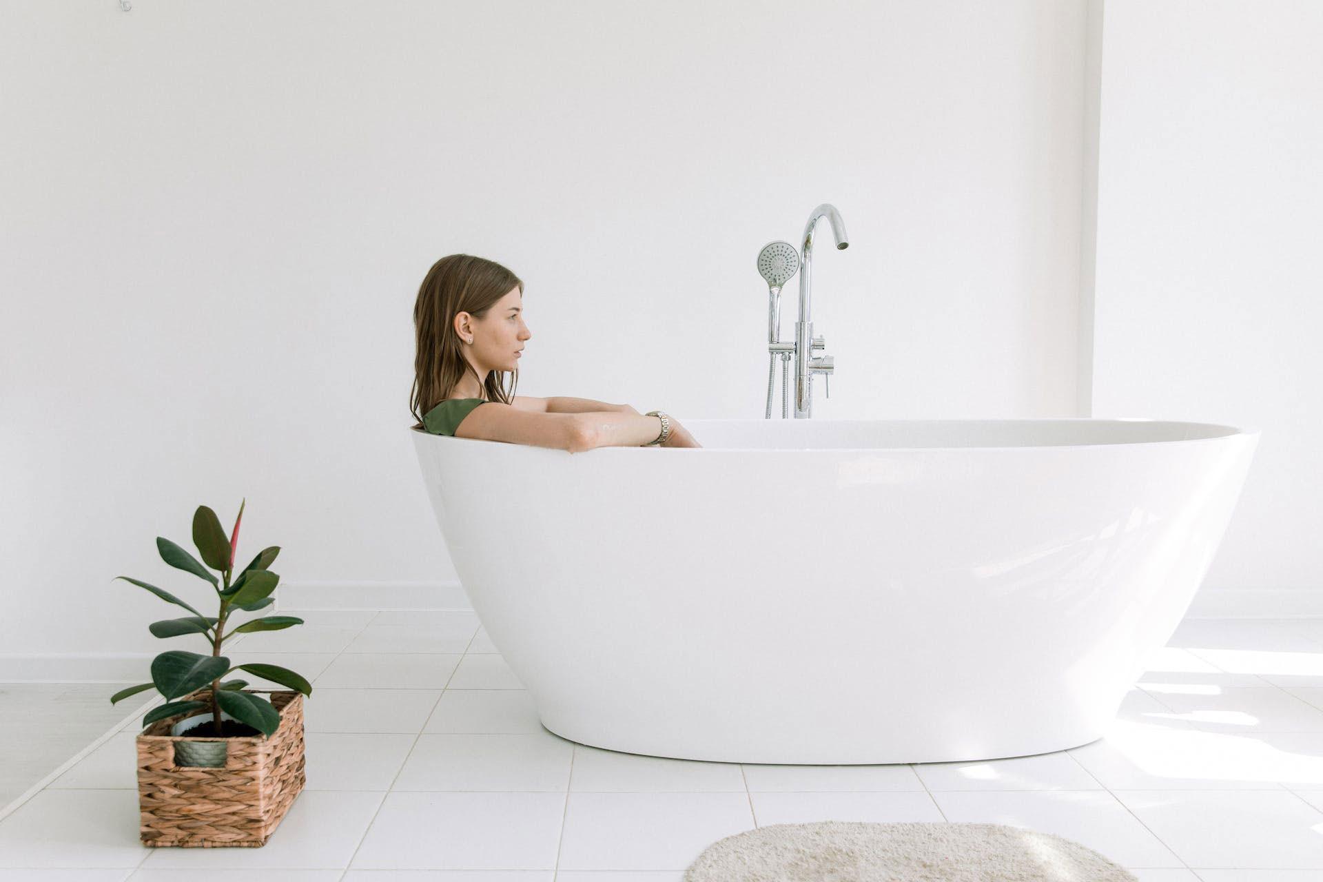 woman in bathtub