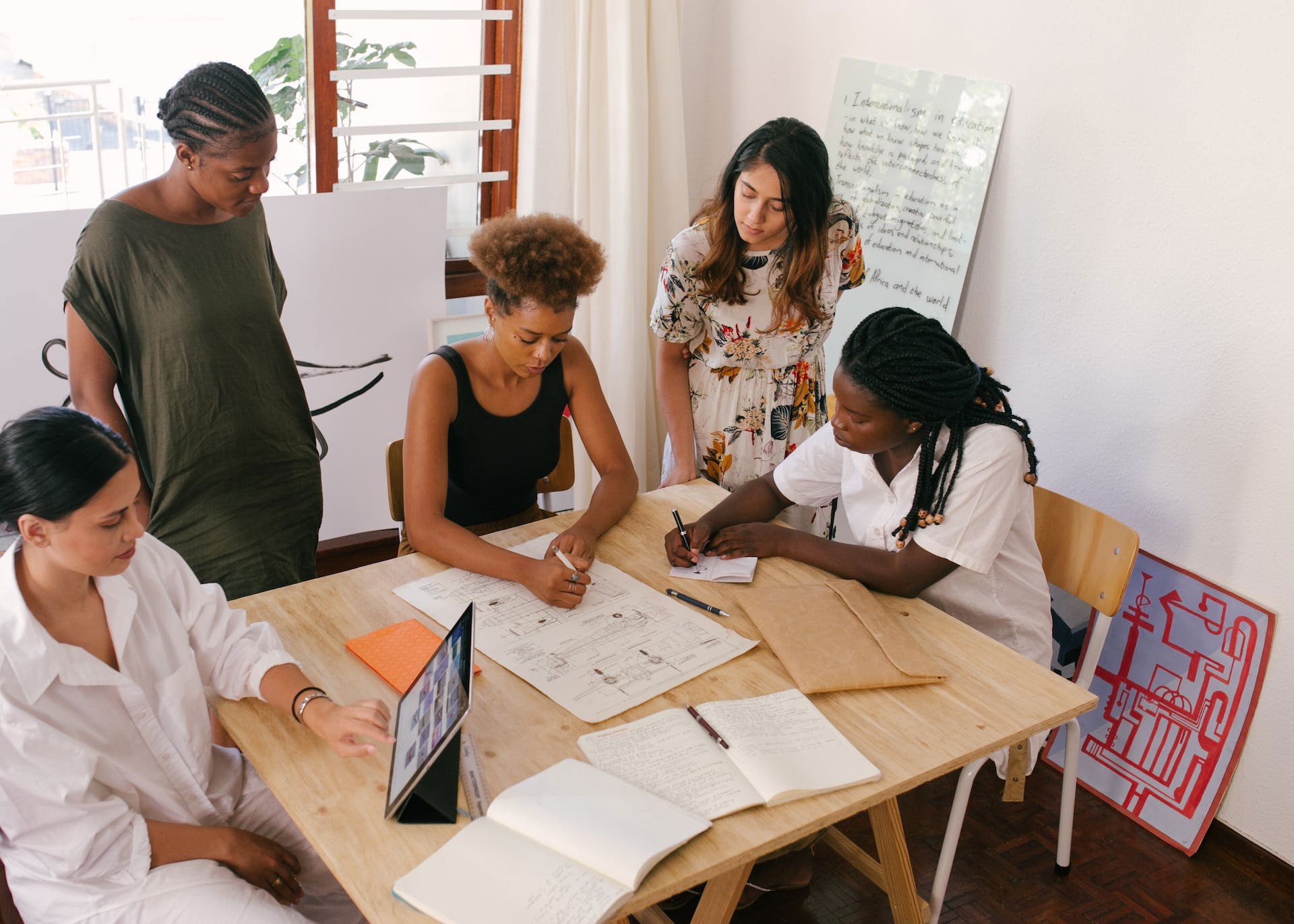 women in meeting