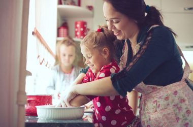 baking with mum