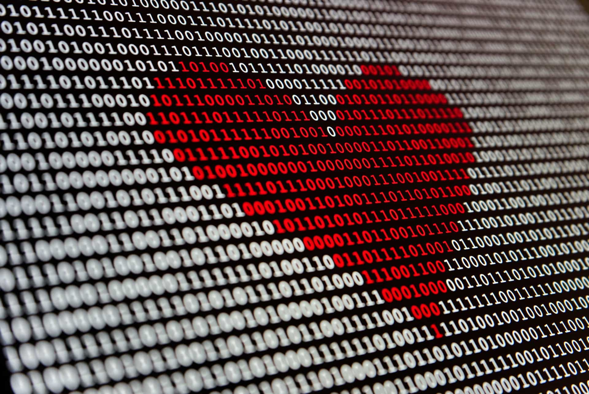 heart on computer screen