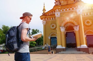 traveller with backpack