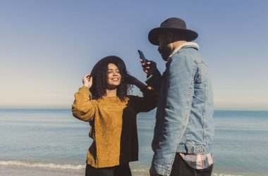 couple on beach