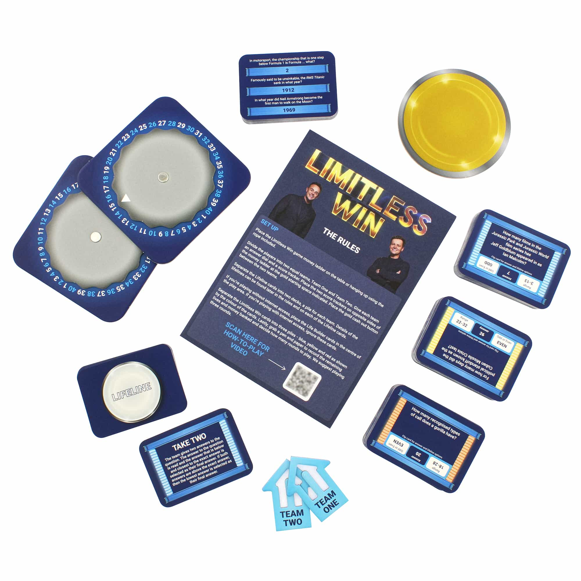 ant and dec limitless win boardgame contents