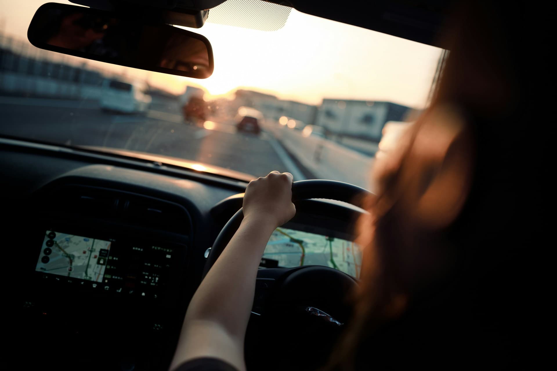 woman driving