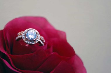 rose gold cluster ring