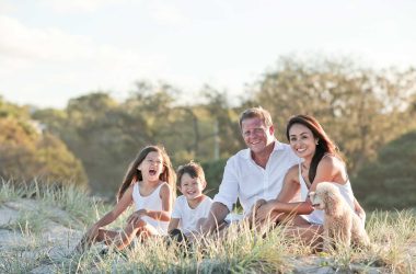 family outdoors