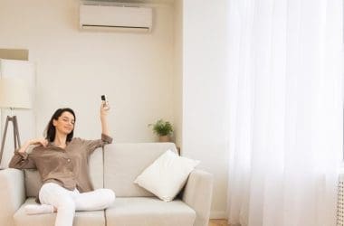 women with aircon in room