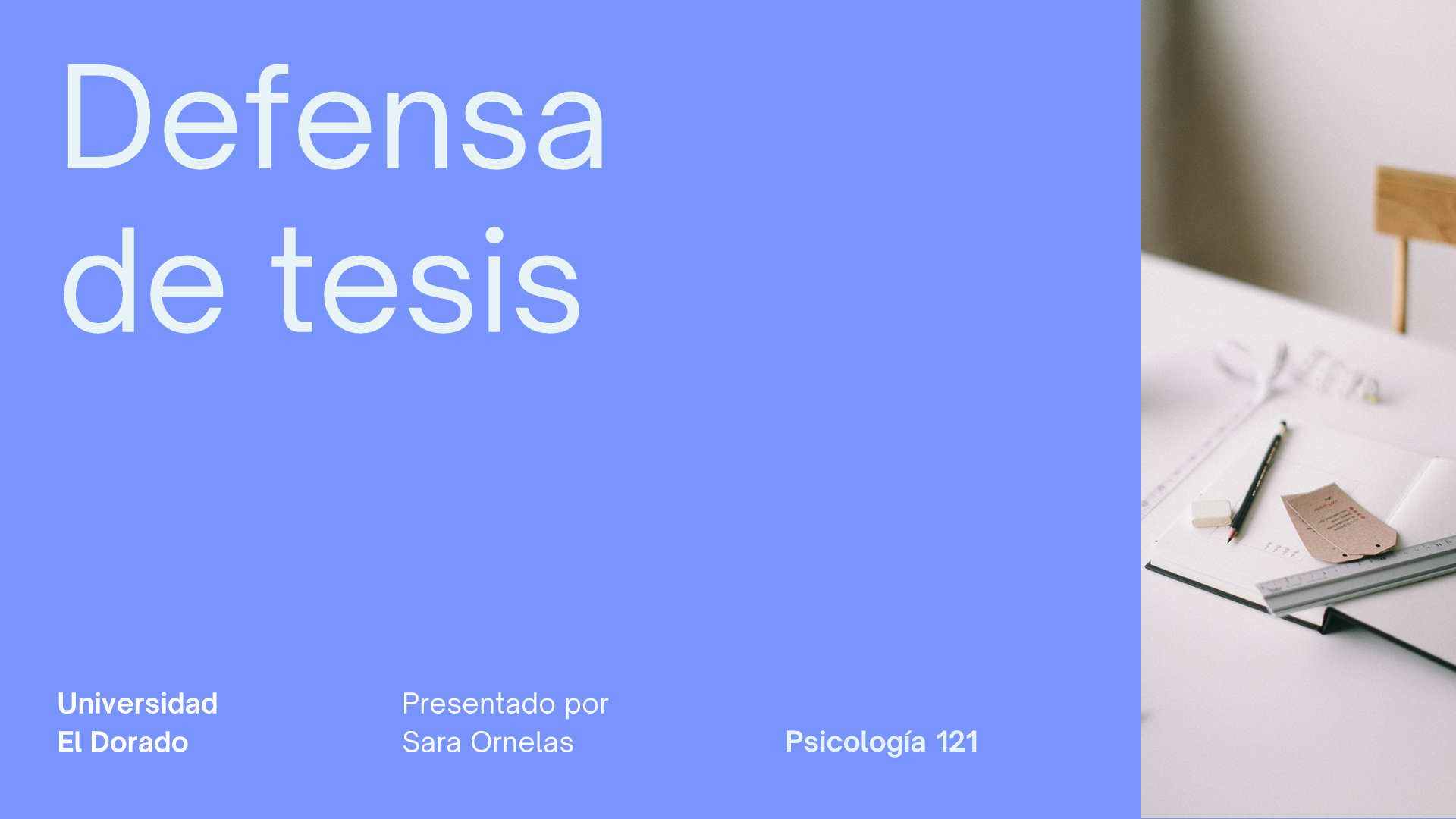 Plantilla de PowerPoint de defensa de Tesis 