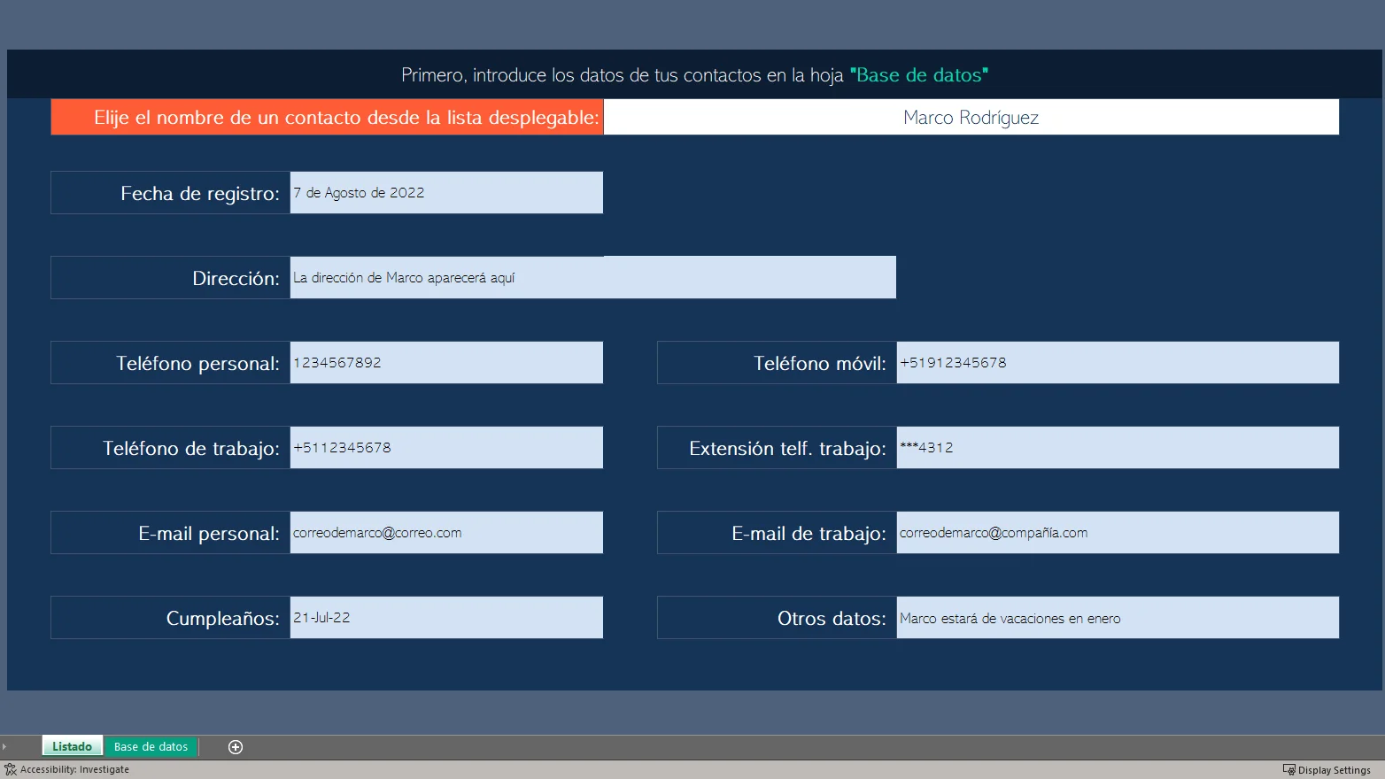 Proyecto Agenda telefónica 