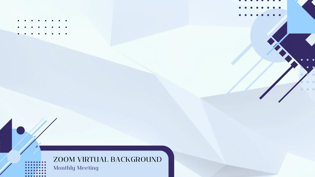 Blue Geometric Company Zoom Virtual Background