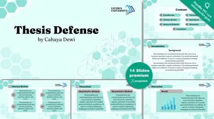 Thesis defense profesional presentation template