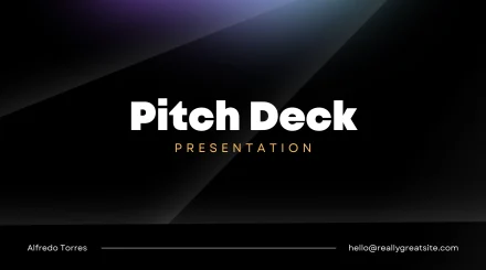 Startup Pitch Deck Presentation