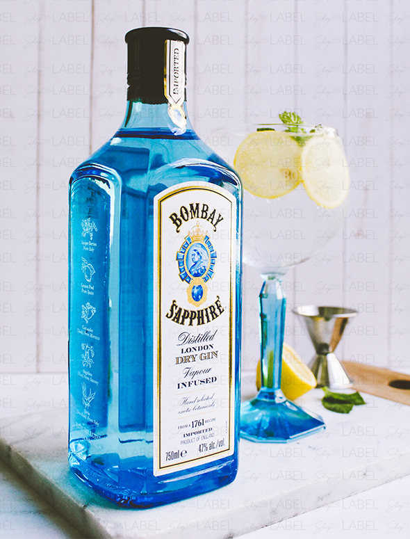 gin bombay sapphire en shop the label 