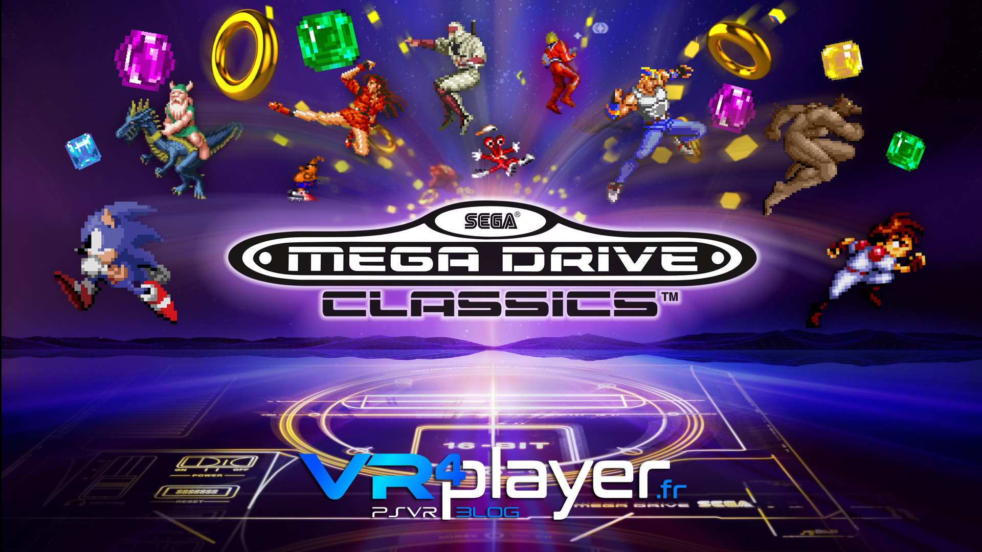 Sega Mega Drive Classics compatible PSVR vr4player.fr