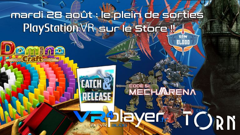 Le plein de sorties PSVR mardi 28 août vr4player.fr