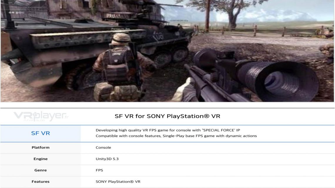 SPECIAL FORCE VR - VR4player.fr