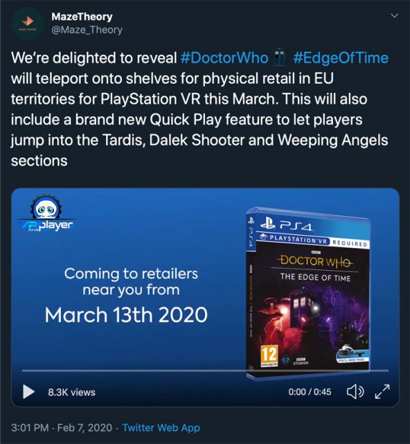 Doctor Who - PSVR - VR4player.fr