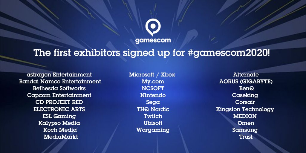 premiers-participants-gamescom-2020 Gamescom 2020 Cologne Premiers participants