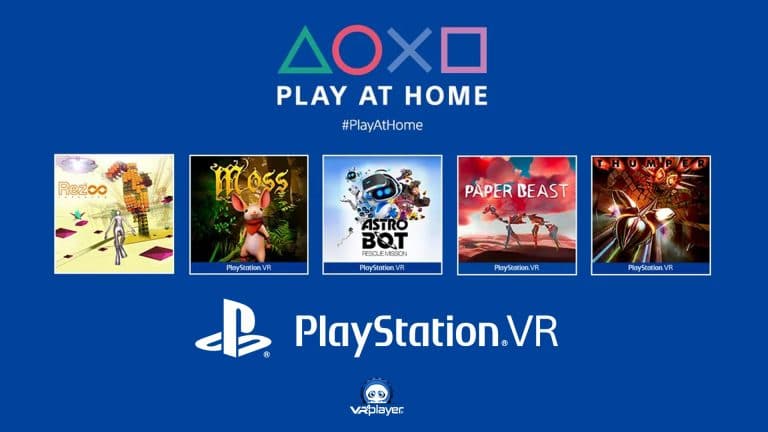 Play at Home jeux gratuits COVID-19 PSVR PlayStation VR PS4 PS5