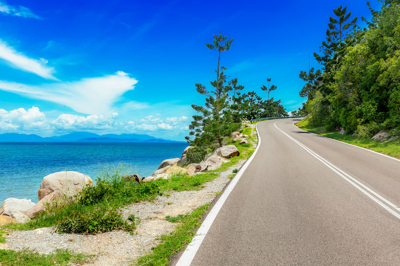 Scenic drive on Magnetic Island, QLD, Australia