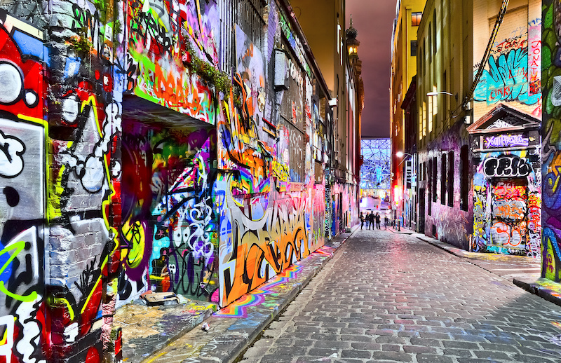 Hosier Lane, Melbourne, VIC.