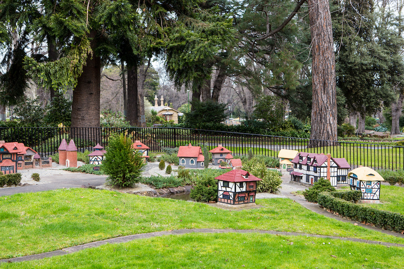Miniature Tudor Village at Fitzroy Gardens in Melbourne, VIC