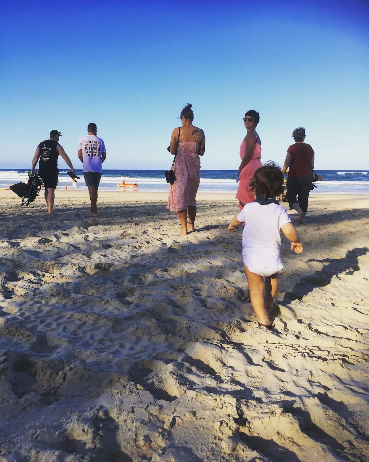 Our last family holiday together was a week-long gorgeous Gold Coast beach stay. This is Luke’s very first trip to the beach 