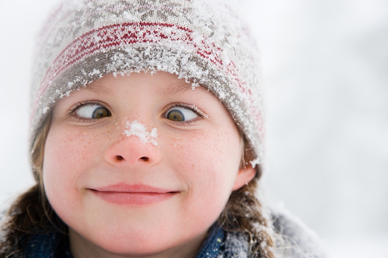 Child in snow