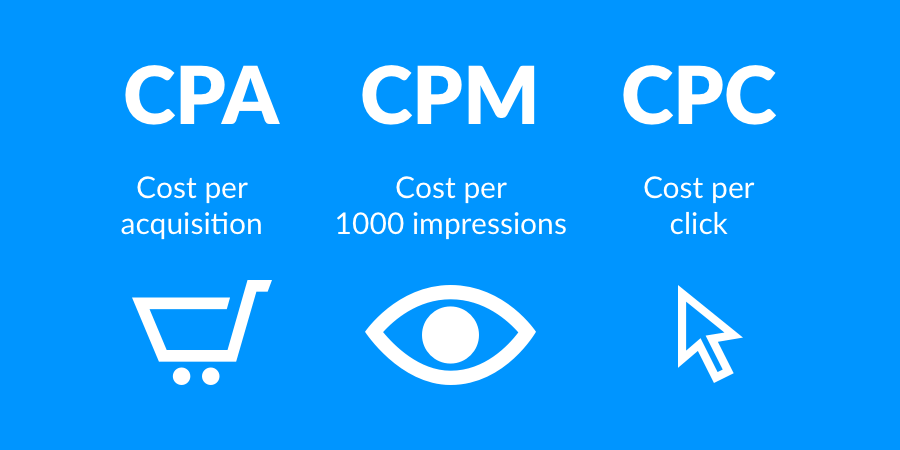 Có nhiều mục tiêu đấu thầu như CPC, CPM, CPA,...