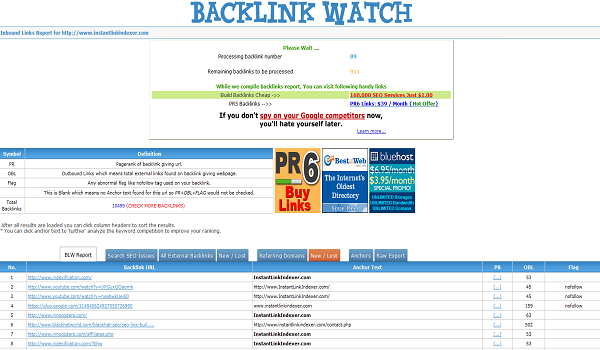 BackLinkWatch là công cụ mà bạn không nên bỏ qua.
