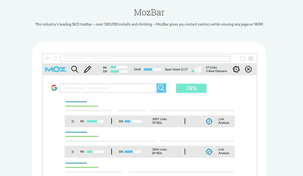 Mozbar là tiện ích hỗ trợ SEO giúp kiểm tra các số liệu của Website như phân tích Keyword, kiểm tra thứ hạng từ khoá,,...