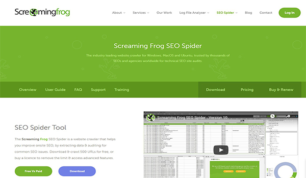 Screaming Frog là công cụ phân tích Onpage hàng đầu.