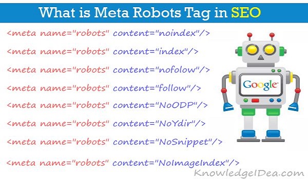 Các Meta Directives phổ biến trên Meta Robot Tag