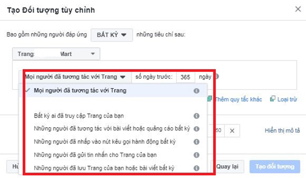 Sử dụng trang Web để tạo đối tượng tùy chỉnh