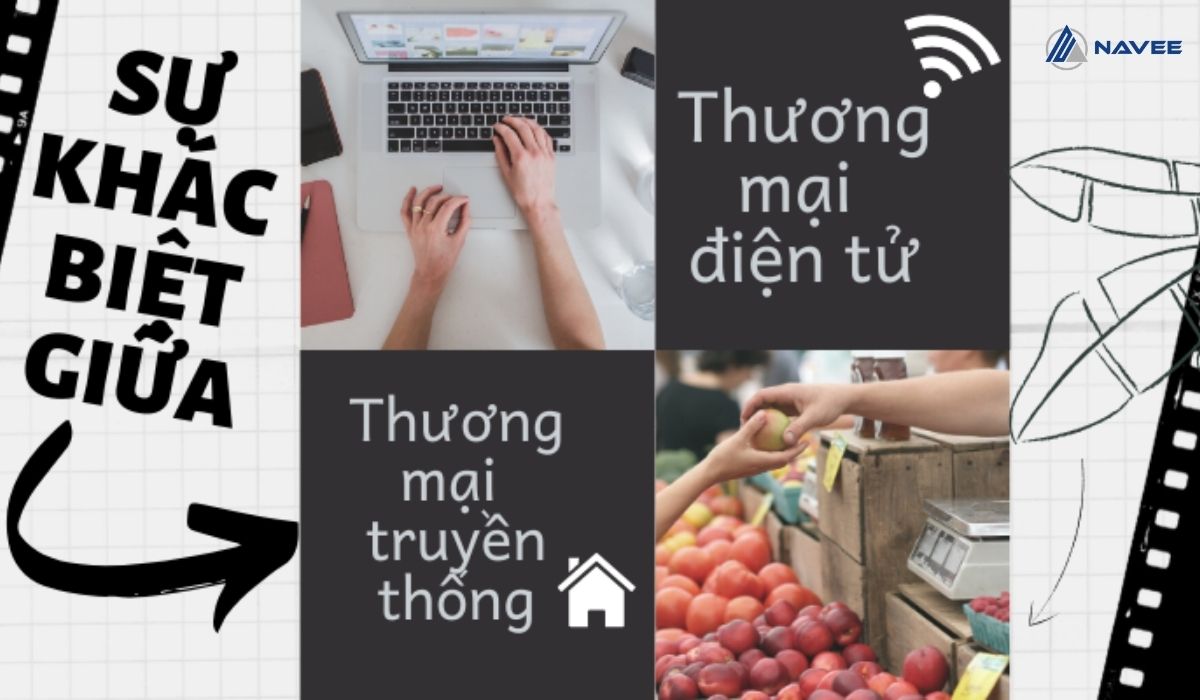 Sự khác biệt giữa thương mại điện tử và thương mại truyền thông