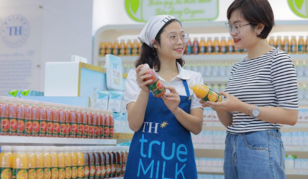 Nhờ sự khác biệt mà TH True Milk thu hút được khách hàng