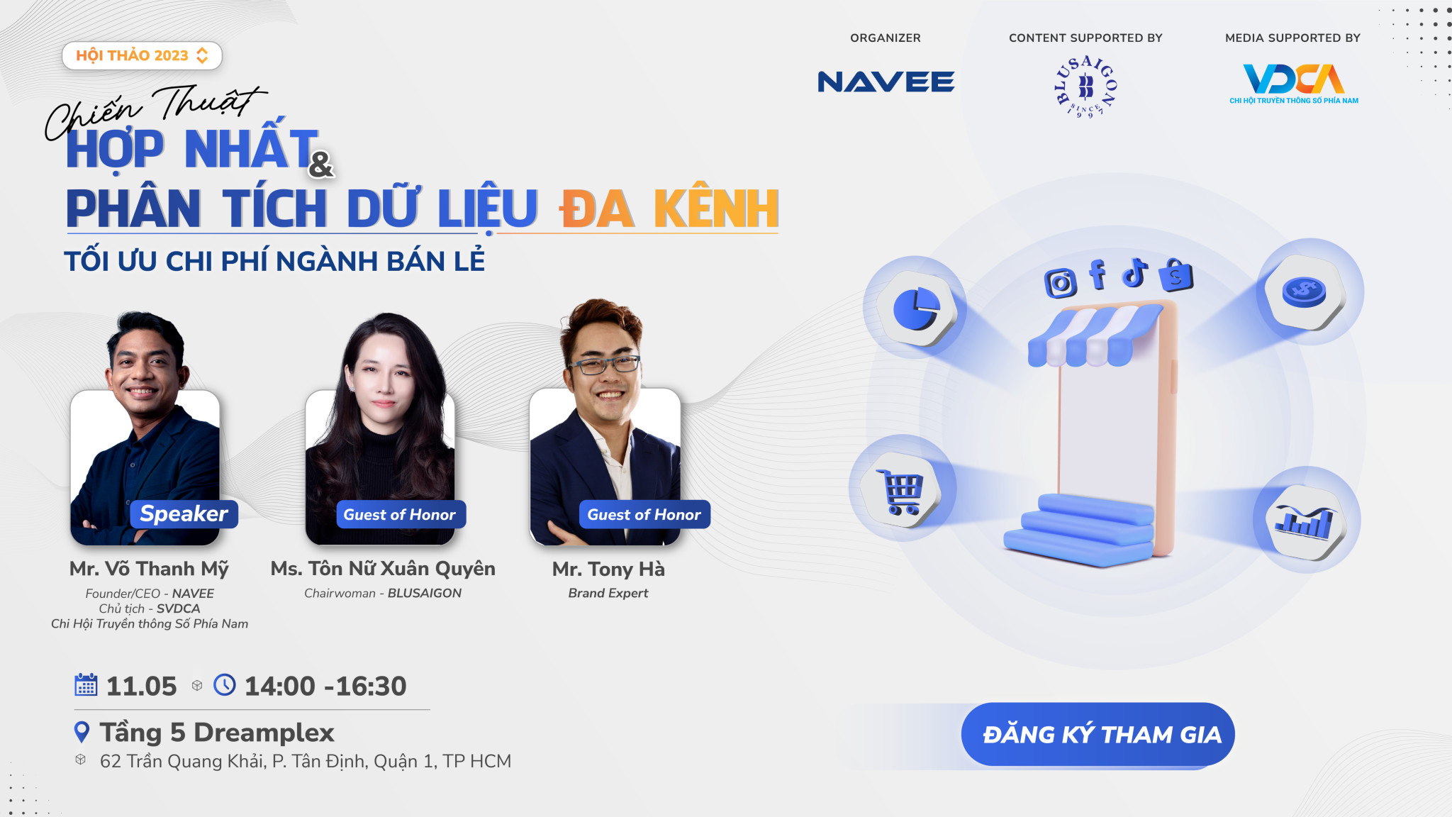 Featured image for “Hội Thảo: Chiến thuật Hợp nhất & Phân tích dữ liệu đa kênh – Tối ưu chi phí ngành Bán lẻ”