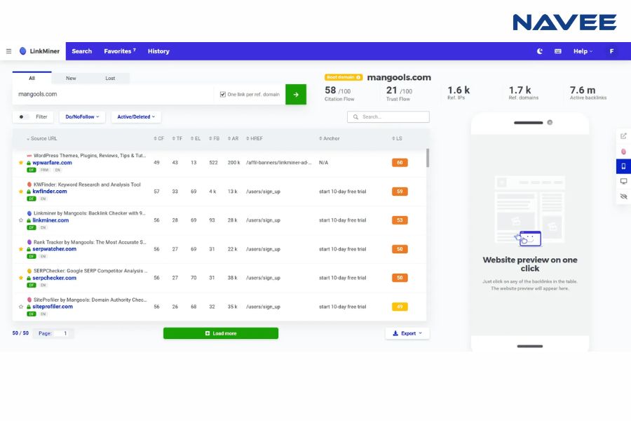 Công cụ kiểm tra backlink thân thiện với người dùng