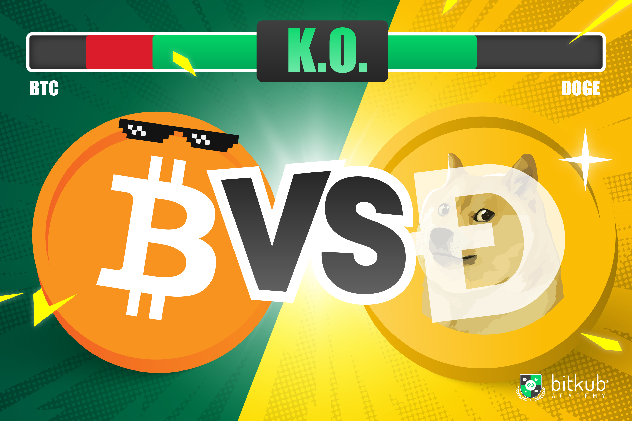 BTC v.s. DOGE | Bitkub Academy
