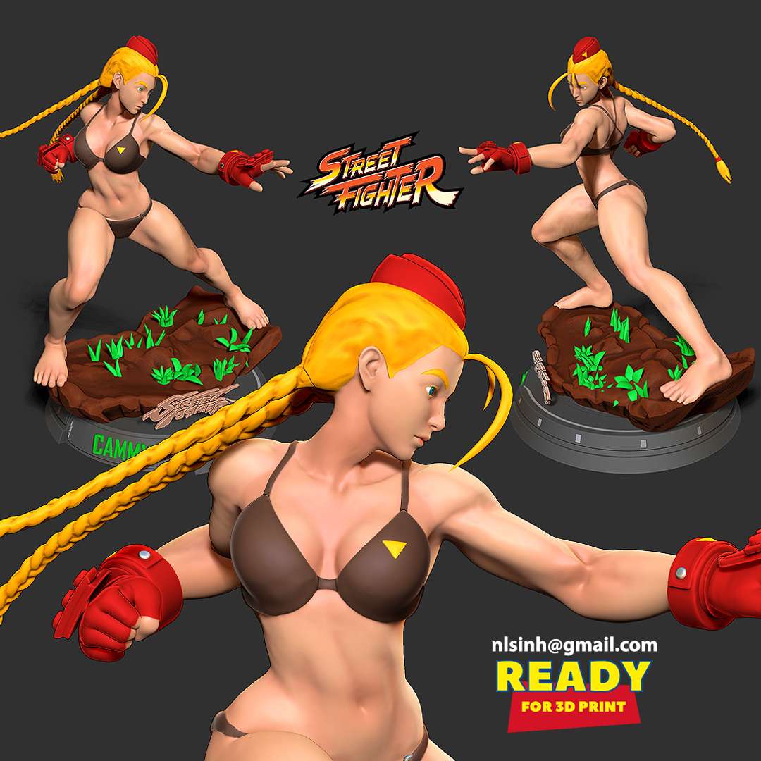 Cammy Street Fighter - STL 3D print files
